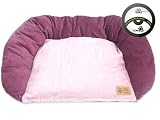(40 Winks) Comfurt Dog Chill Sleeper Corduroy (Damson/Pink) (Medium)