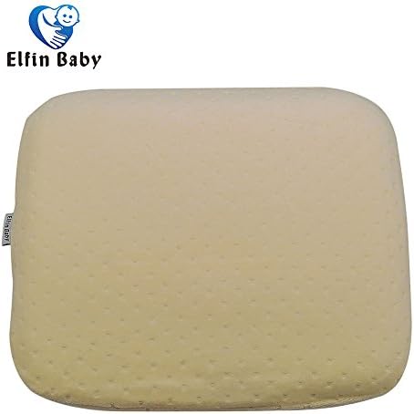 Elfinbaby Soft Anti-Roll Memory Foam Baby Head Positioner Pillow, Specialty Design For Baby-(Yellow)