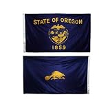 Oregon flag 3 x 5 feet Double-Sided polyester