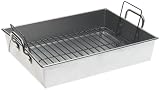  : Chicago Metallic Commercial Large Roaster with Handles and Rack