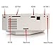 Syhonic I1 Portable HD Multimedia Mini Home Theater Cinema LCD LED Video HDMI Micro Projector for iPhone Galaxy Laptop Mac (White)