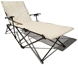 Strathwood Foldable Multi-Position Lounge Chair with Carry Bag