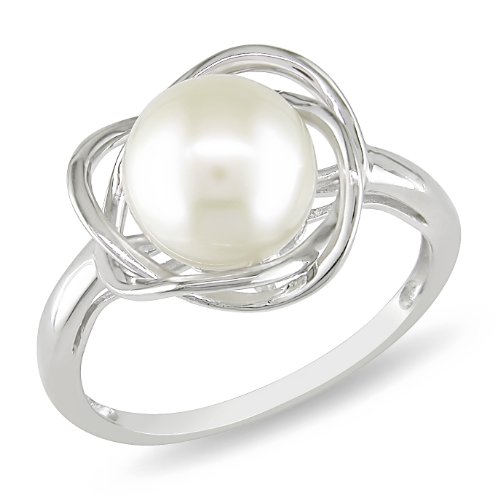 Sterling Silver White Freshwater Pearl Fashion 