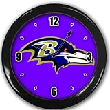 Baltimore Ravens Wall Clock Black Great Unique Gift Idea