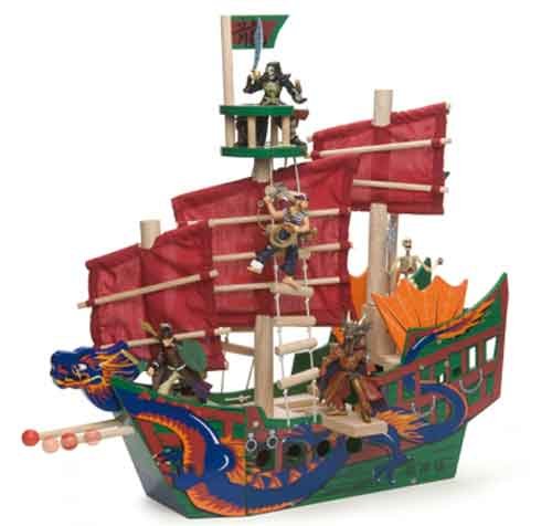 Wooden Shanghai Warrior Pirate Ship