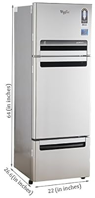 Whirlpool Fp 263D Royal Multi-door Refrigerator (240 Ltrs, Alpha Steel)