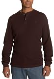 IZOD Mens Waffle Textured Long Sleeved Henley