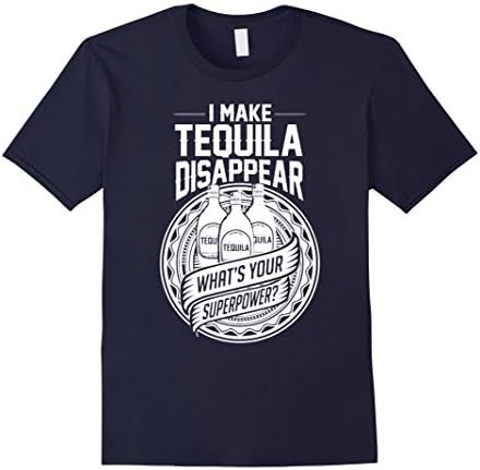 Men's I make tequila disappear - tequila shirt 2XL Navy