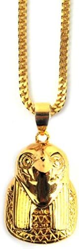 The Gold Gods Horus 18K Gold Plated Necklace 28"