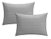 Chic Home 9 Piece Brenton Super Rich Microfiber Stitch Embroidered Comforter, King, Grey