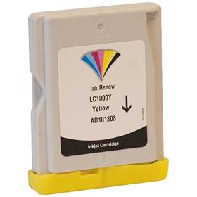 Ink Renew Remanufactured Inkjet Cartridge Brother LC1000YL
