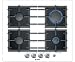 Bosch Ppp612m91e - Exxcel, Frameless White, Gas Hob, 4 Burne