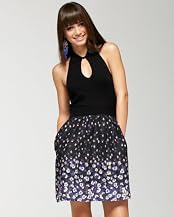 Halter Collared Water Color Dress
