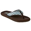 Women's Mossimo Supply Co. Lakia Flip Flops - Brown/Turquoise