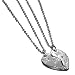 One Life To Live ~ Rex ~ Split Heart 2-pc Necklace (MizPah) Sterling Silver