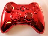 CHROME RED Xbox 360 MOD GAMEPAD