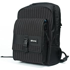 Speck Products AftPack Notebook Backpack for Laptops up to 17 Inches (Speakeasy Black Pinstripe)