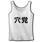 【競馬グッズ】競馬シリーズ　穴党 リブタンクトップ(ホワイト) M