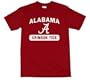 Alabama Crimson Tide 100-Percent Cotton School Spirit Short Sleeve T-Shirt