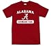 Alabama Crimson Tide 100-Percent Cotton School Spirit Short Sleeve T-Shirt