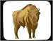Mouse Pad with bisonoxe, bison, zoo, endangered, European, captivity, mammal, American, animal, ungulate, species, bovine