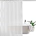 EurCross 96 inch Wide Shower Curtain Liner Clear, 100% Waterproof Heavy Duty Clear Shower Liner Mildew Resistant with 3 Magnets and 16 Plastic Hooks, Transparent, 96 X 72 inch