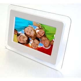 Flix 7" Digital Photo Frame Stylish - White