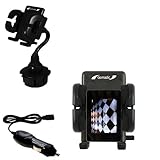 iRiver Clix Auto Cup Holder with Car Charger - Uses Gomadic TipExchange