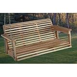 Other Brands Rolled Back 4-ft. Wood Porch Swing