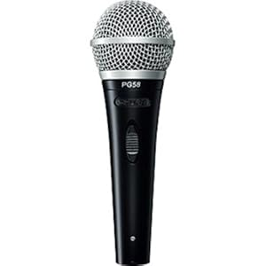 Shure PG58-QTR Cardioid Dynamic Vocal Microphone with 1/4-inch Cable
