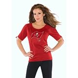 Touch by Alyssa Milano Tampa Bay Buccaneers Women's Split Sleeve Top Medium