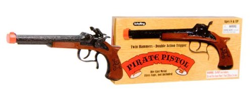 Childrens Toyshop  Toys : Ernest the Bear Die Cast Pirate Pistol -& 144 refills NEW!