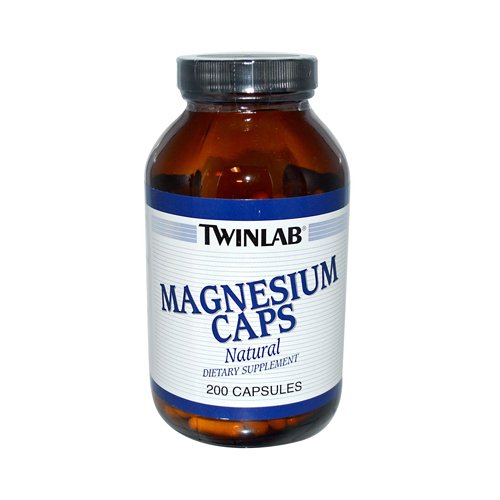 2 Packs of Twinlab Magnesium Caps - 400 Mg - 200 Capsules