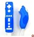Nintendo Wii Remote and Nunchaku Controller Version 2.0 Super Grip Dark Blue Silicone Skin Case Cover (Remote and Nunchaku NOT Included)