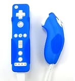 Nintendo Wii Remote and Nunchaku Controller Version 2.0 Super Grip Dark Blu ....
