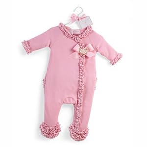 Mud Pie Baby Lil' Chick 100-Percent Cotton Sleeper, Pink, 12 - 18 Months