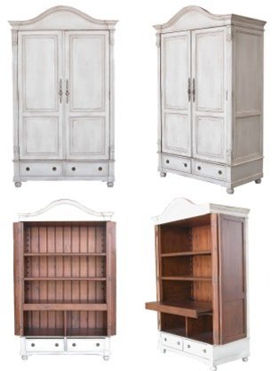 Cupboard with Slide-Out Desk