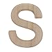 BestPysanky Unfinished Wooden Letter S (6.25 Inches)
