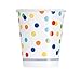 9oz Rainbow Mini Polka Dot Party Cups, 8ct