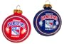 New York Rangers NHL Property of Set 2 Ball Christmas Ornaments