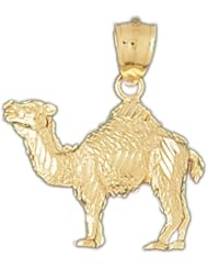 Dazzlers Solid 14k Gold Camel Charm Pendant Available in three colors from jewelsberry (weights: 3.5 grams only)