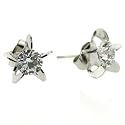 CZ Diamond Stud Round Post Earrings Stainless Steel 316L 5.5 mm Hypoallergenic by Bucasi FREE Shipping