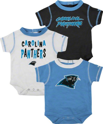 Carolina Panthers Infant 3-Piece Creeper Set