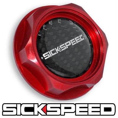 Red Billet Aluminum Engine Valve Cover Oil Filler Cap Kit For Kia K5 K7 Carbon