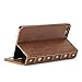 GMYLE iPhone 6 Plus Case, [Book Case] iPhone 6 (5.5 inch) case Wallet Book Case Vintage for iPhone 6 (5.5 inch) - Brown Classic [Crazy Horse Pattern] [PU Leather] Book style Wallet Case Cover