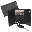 Royce Leather 612-BLACK-5 Key Case Wallet - Black