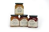 Stonewall Kitchen Our Marmalade Collection Set,  13 oz. ea. Lemon Pear, Orange Cranberry, Tangerine, 12 oz. Blood Orange