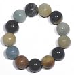 16mm Natural Amazonite Beaded Stretch Bracelet, 7"