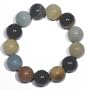 16mm Natural Amazonite Beaded Stretch Bracelet, 7"