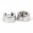 Sterling Silver Huggie Hoop Earrings - Size: 7mm x 12mm Sterling Silver Huggie Hoop Earrings - Size: 7mm x 12mm